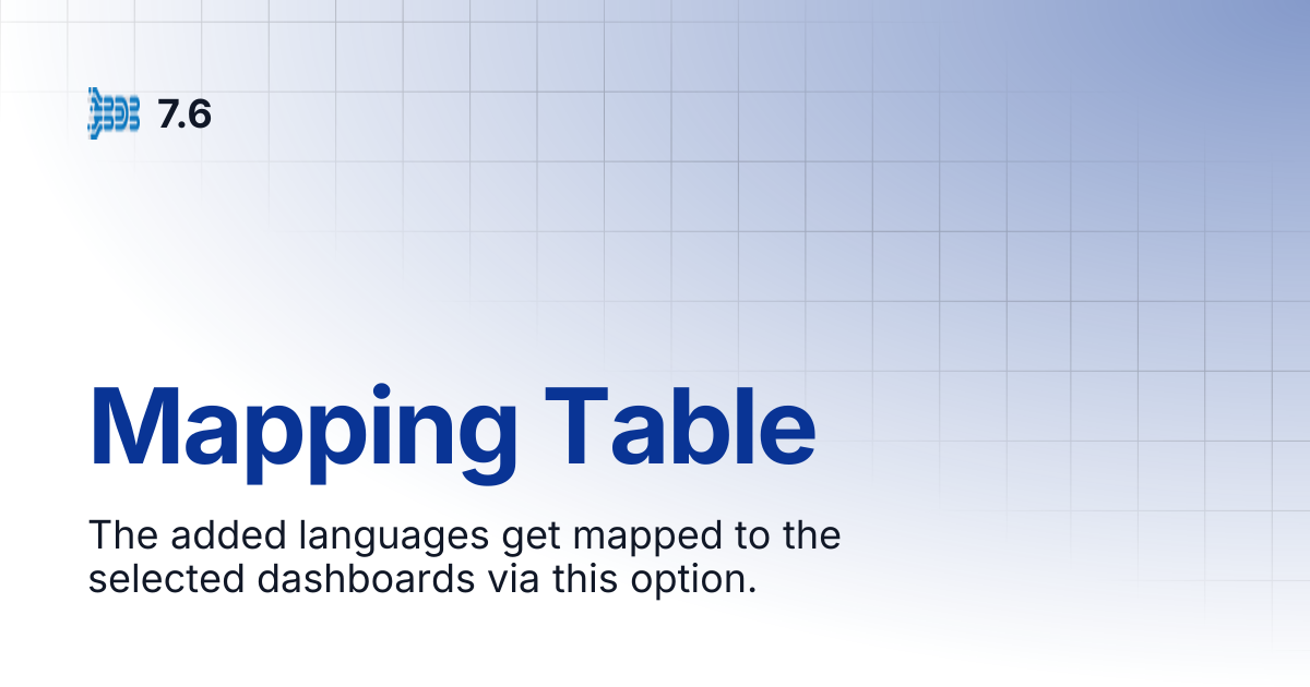 Mapping Table | 7.6