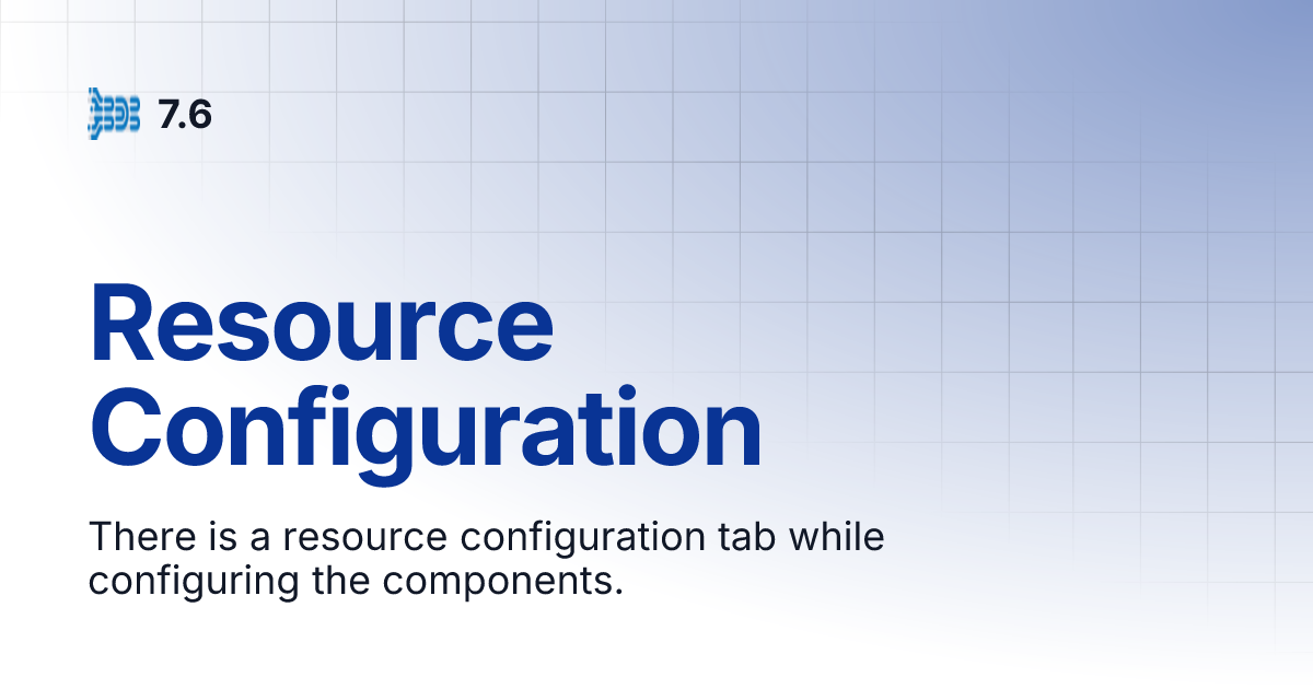 Resource Configuration | 7.6