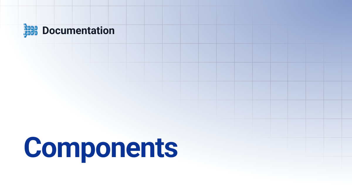 Components | Documentation
