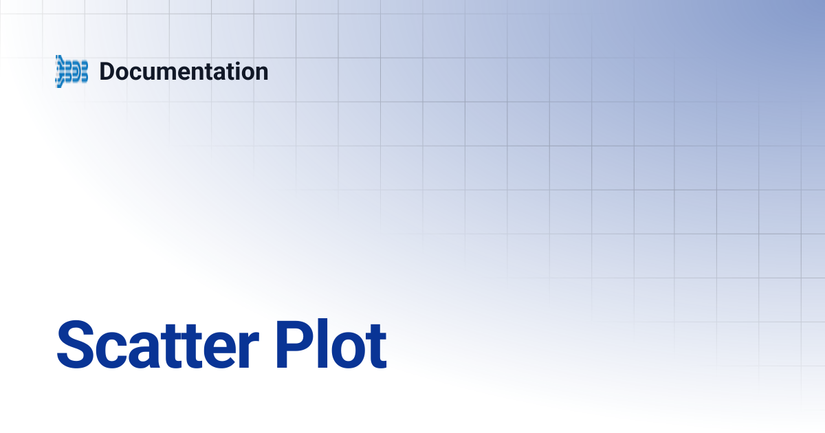 Scatter Plot | Documentation
