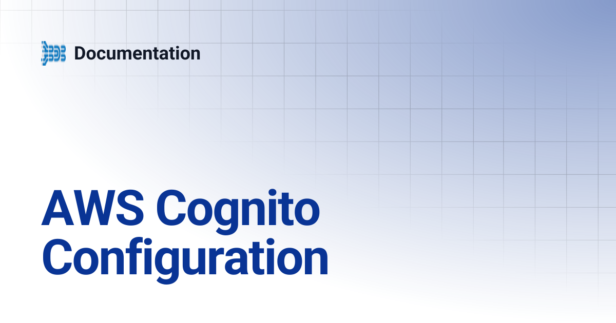 AWS Cognito Configuration | Documentation