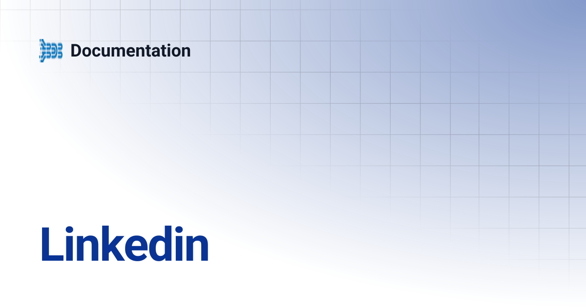 Linkedin | Documentation