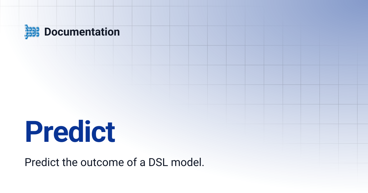 Predict | Documentation