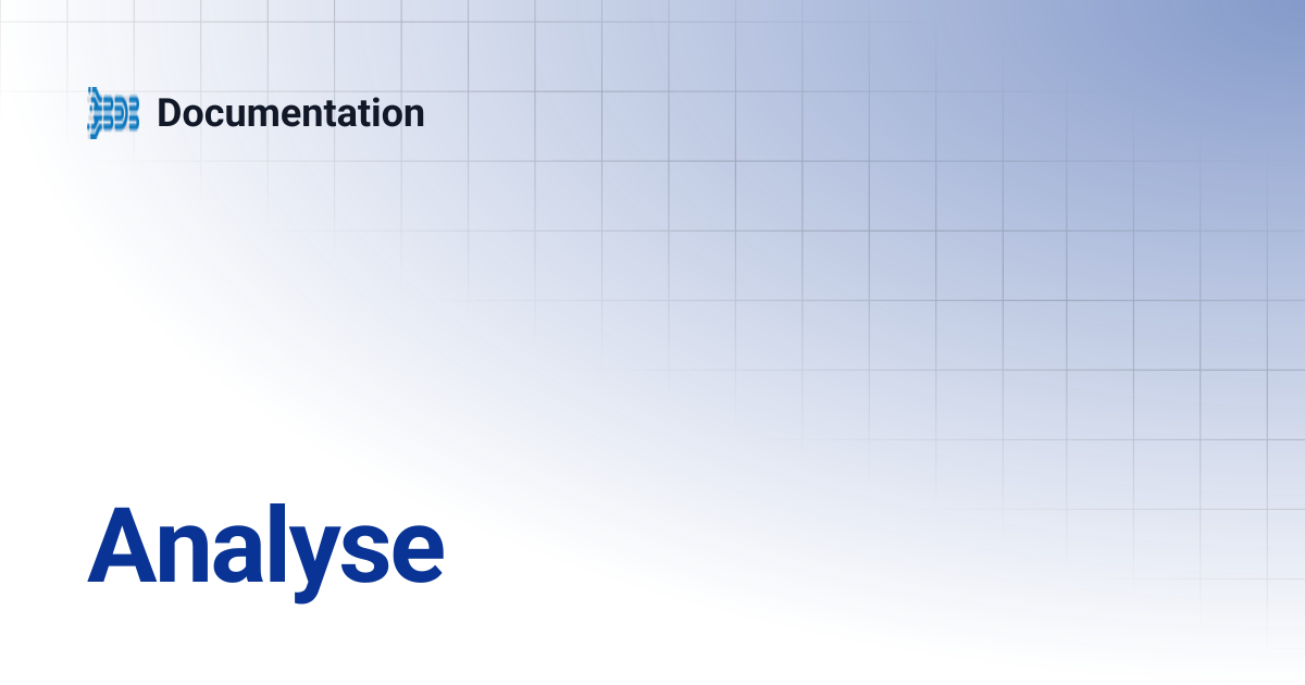 Analyse | Documentation