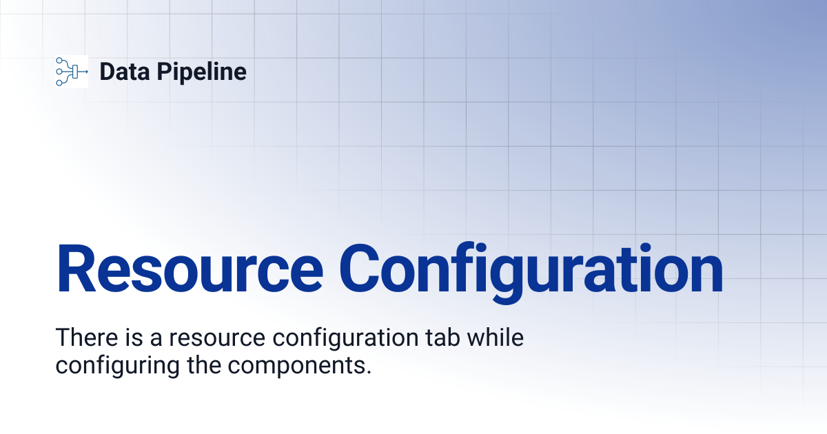 Resource Configuration | Data Pipeline