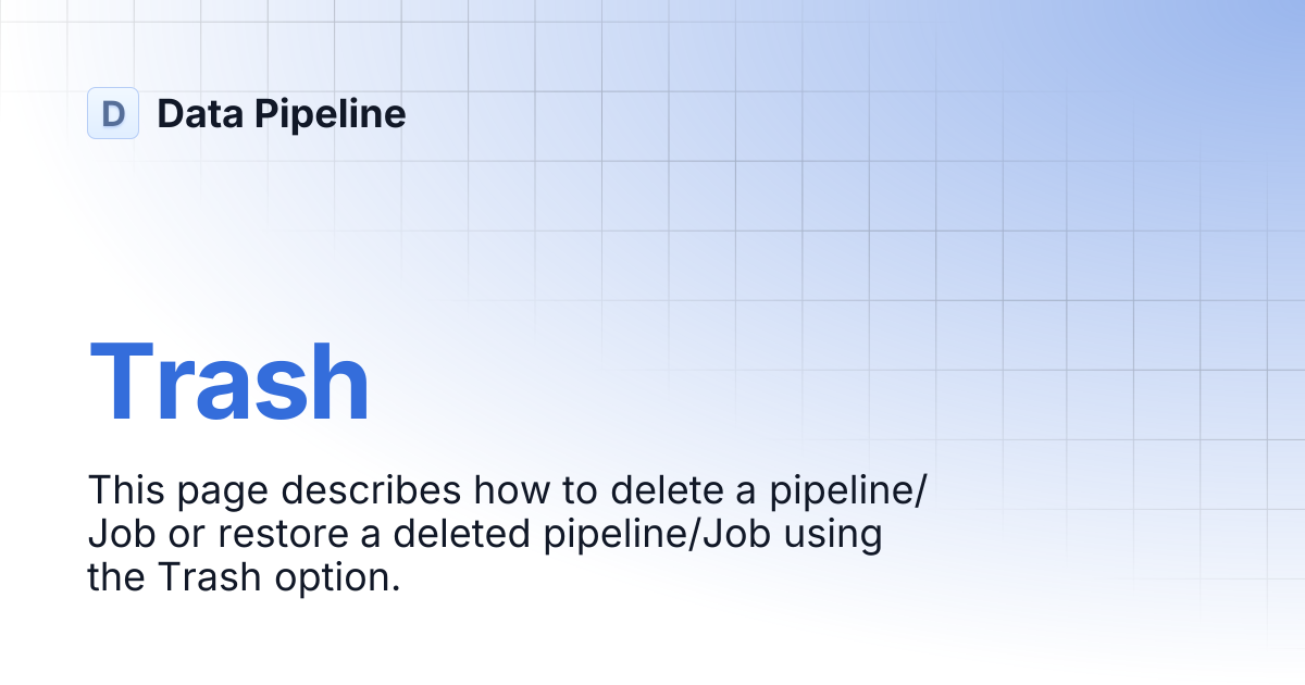 Trash | Data Pipeline