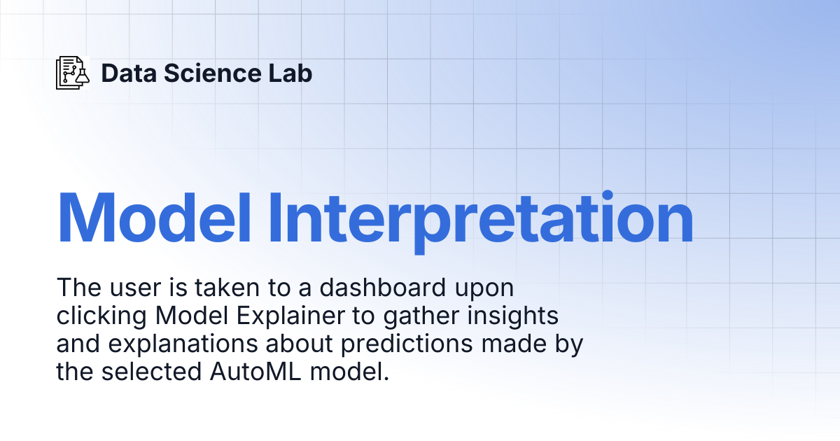 Model Interpretation | Data Science Lab