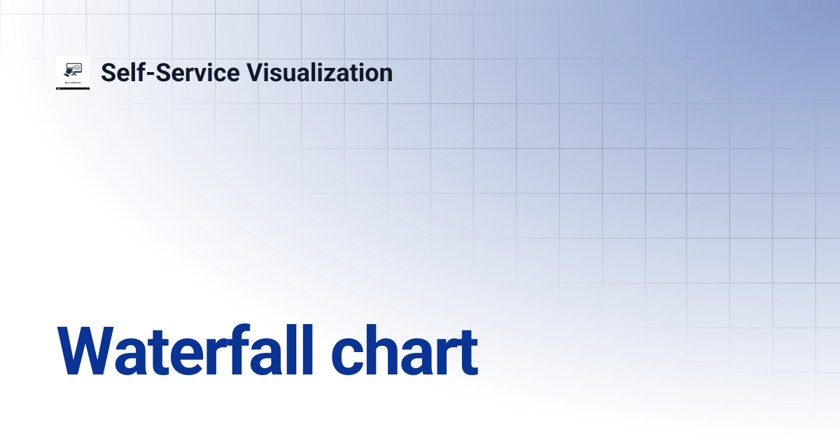 Waterfall chart | Self-Service Visualization