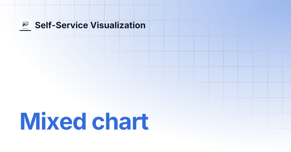 Mixed chart | Self-Service Visualization